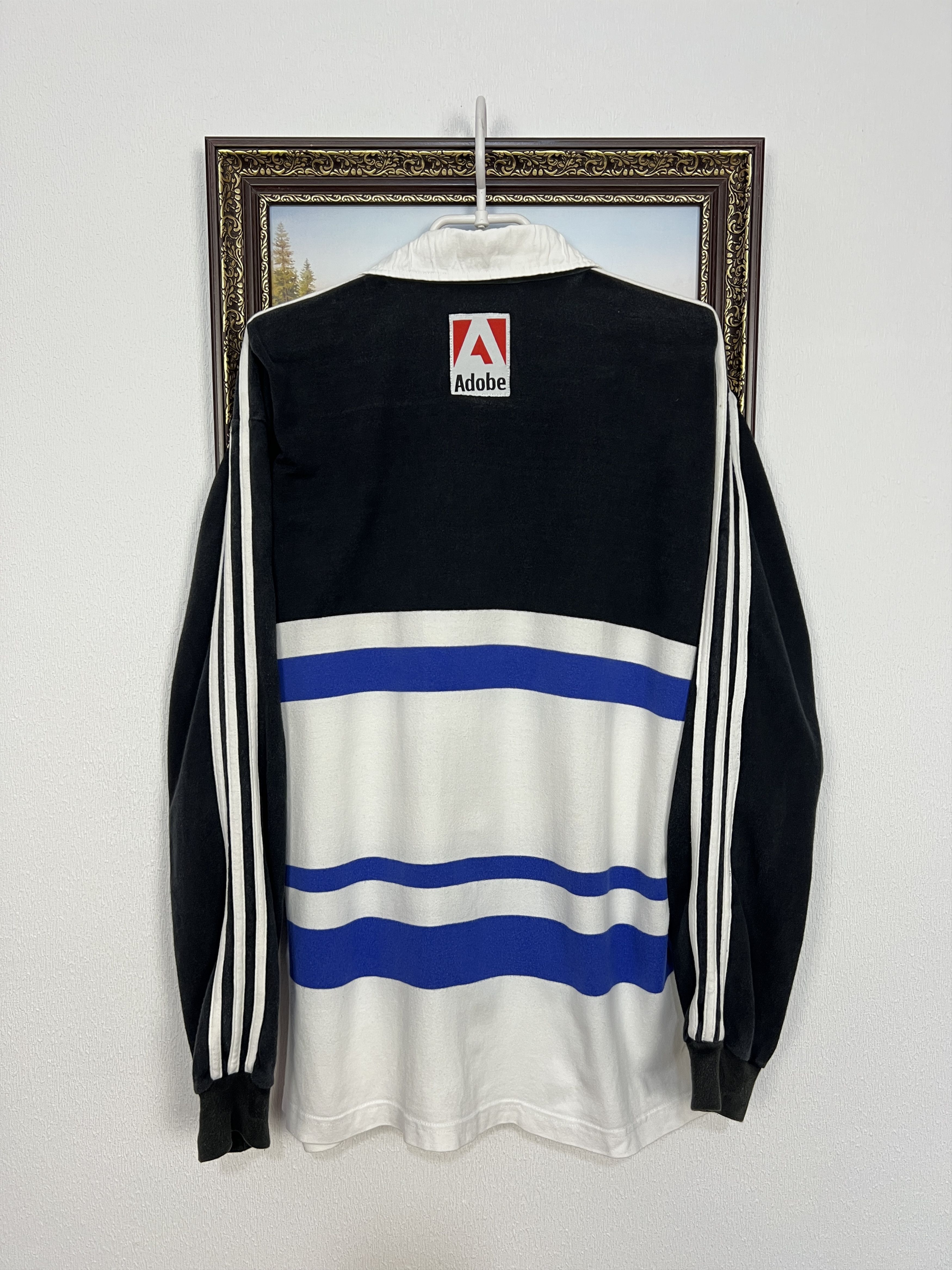 Adidas Vintage 90's Adidas Bath Rugby Union Long Sleeve Jersey Size US M / EU 48-50 / 2 - 11 Thumbnail