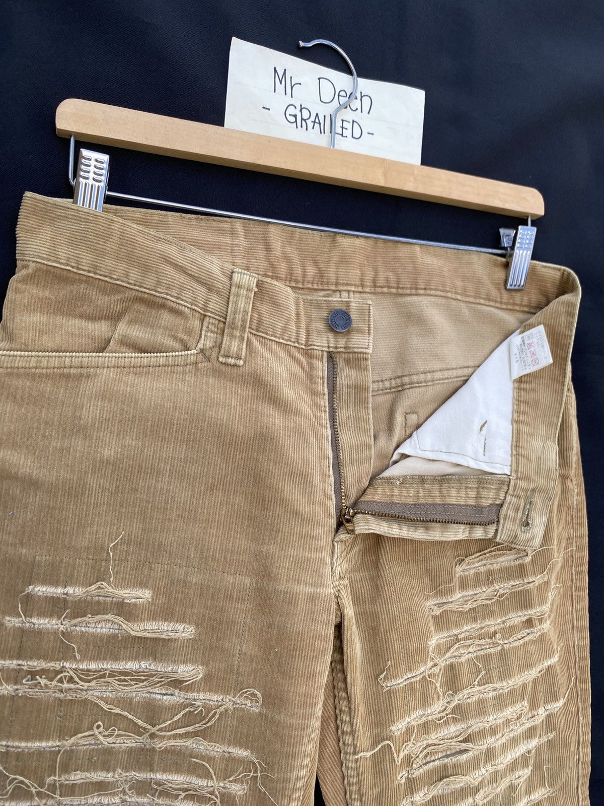 Hysteric Glamour Rare Vintage Hysteric Glamour distressed corduroy pant Size US 31 - 13 Thumbnail