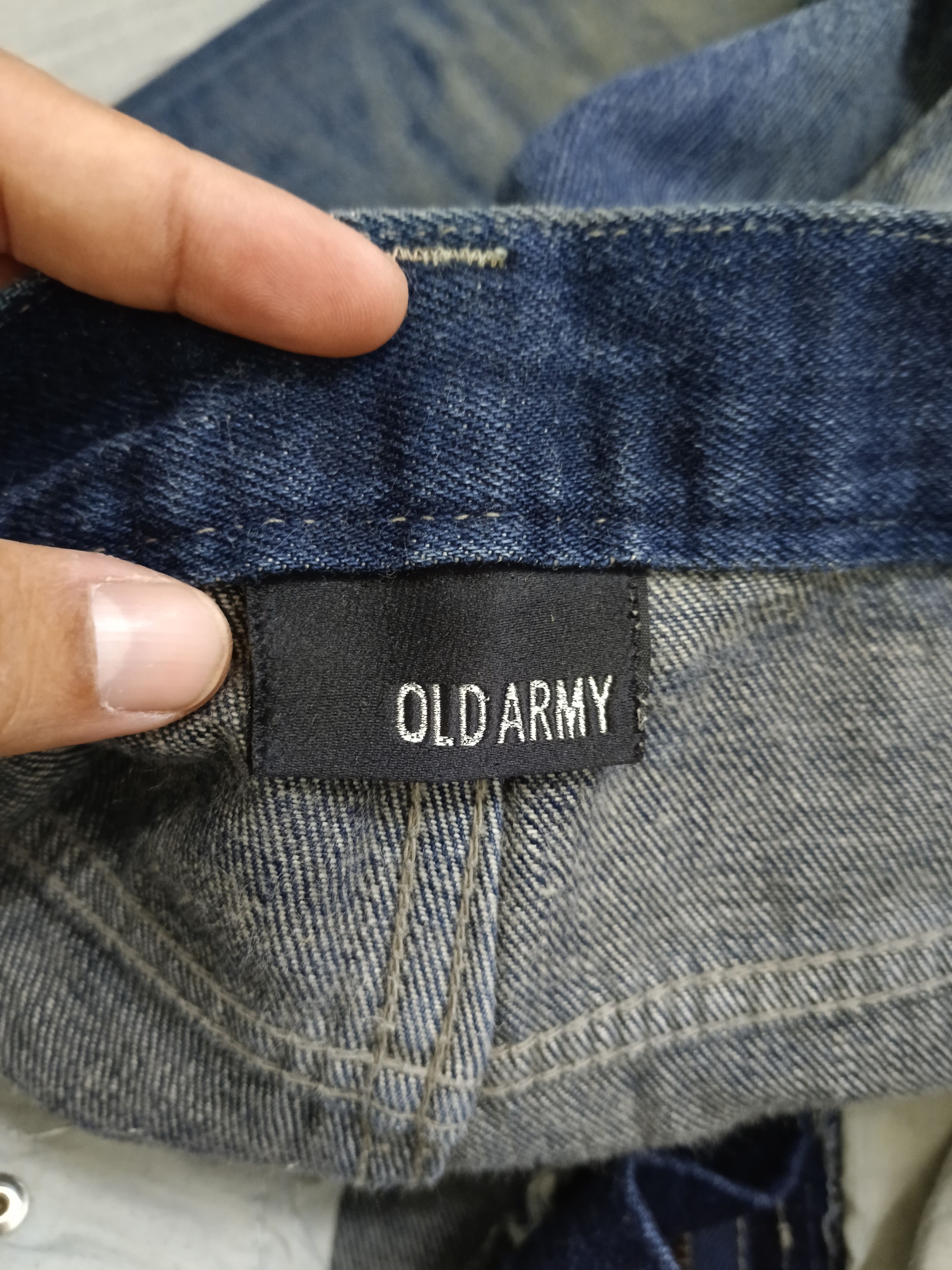 Japanese Brand FLARE SICK OLD ARMY DENIM PANT Size US 30 / EU 46 - 7 Thumbnail