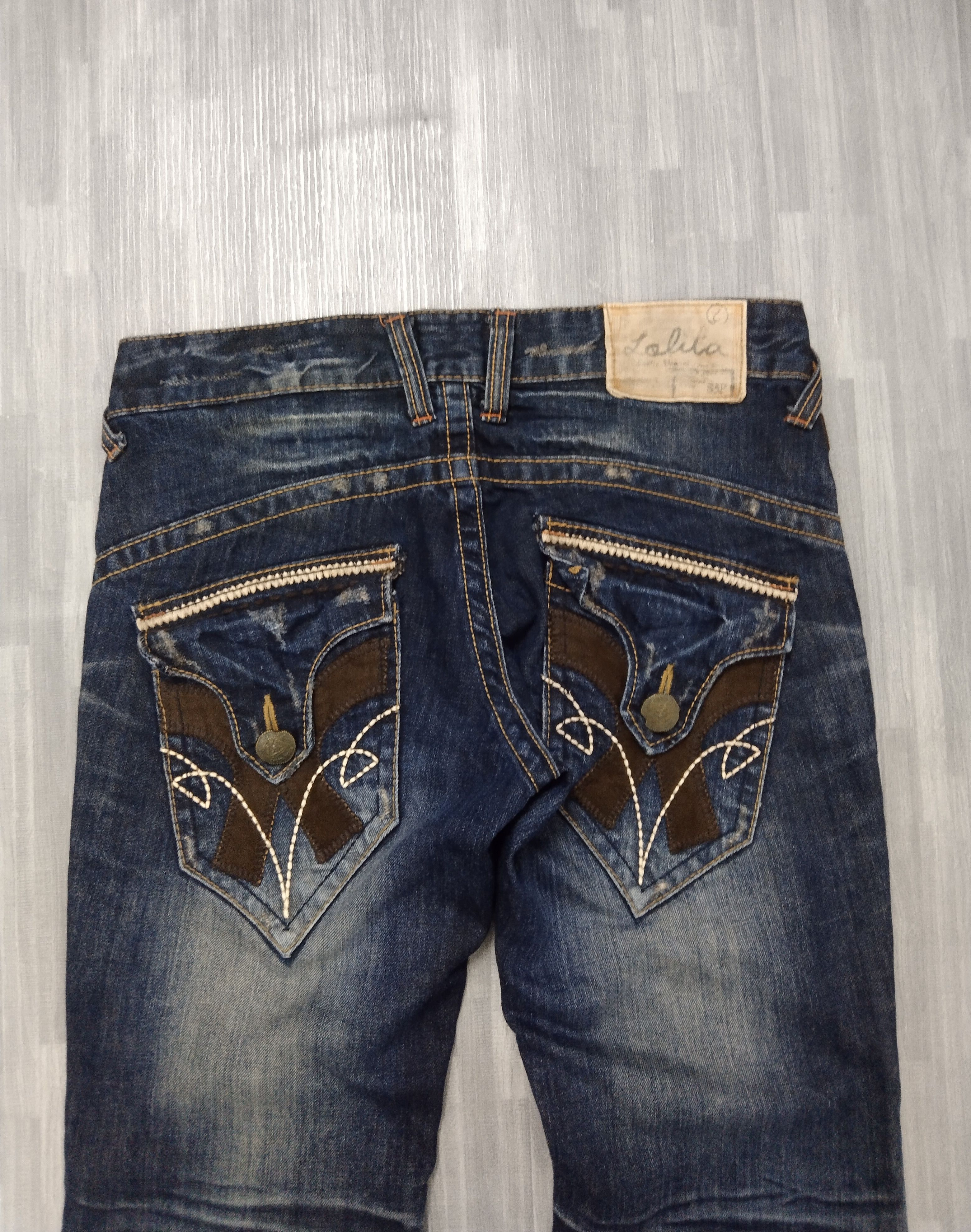 Japanese Brand FLARE SICK LOLITA DENIM PANTS Size US 30 / EU 46 - 5 Thumbnail