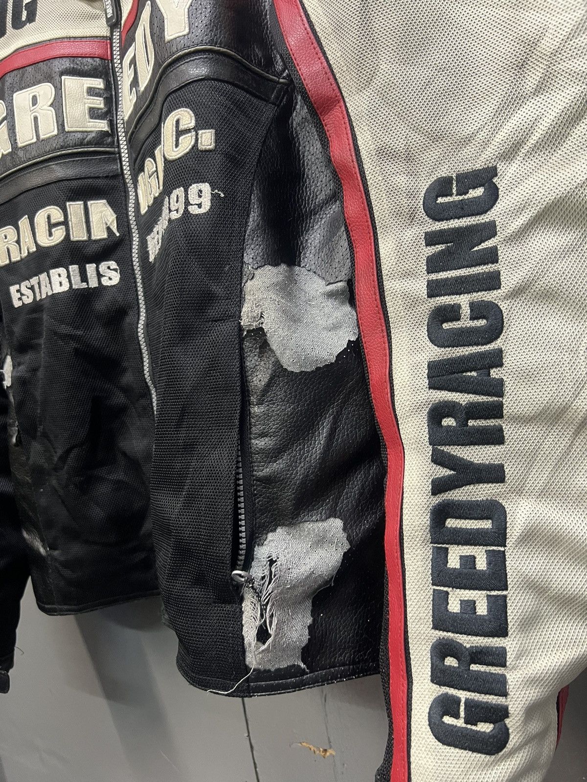 Japanese Brand Greedy Racing Biker Jacket Size US XL / EU 56 / 4 - 8 Thumbnail
