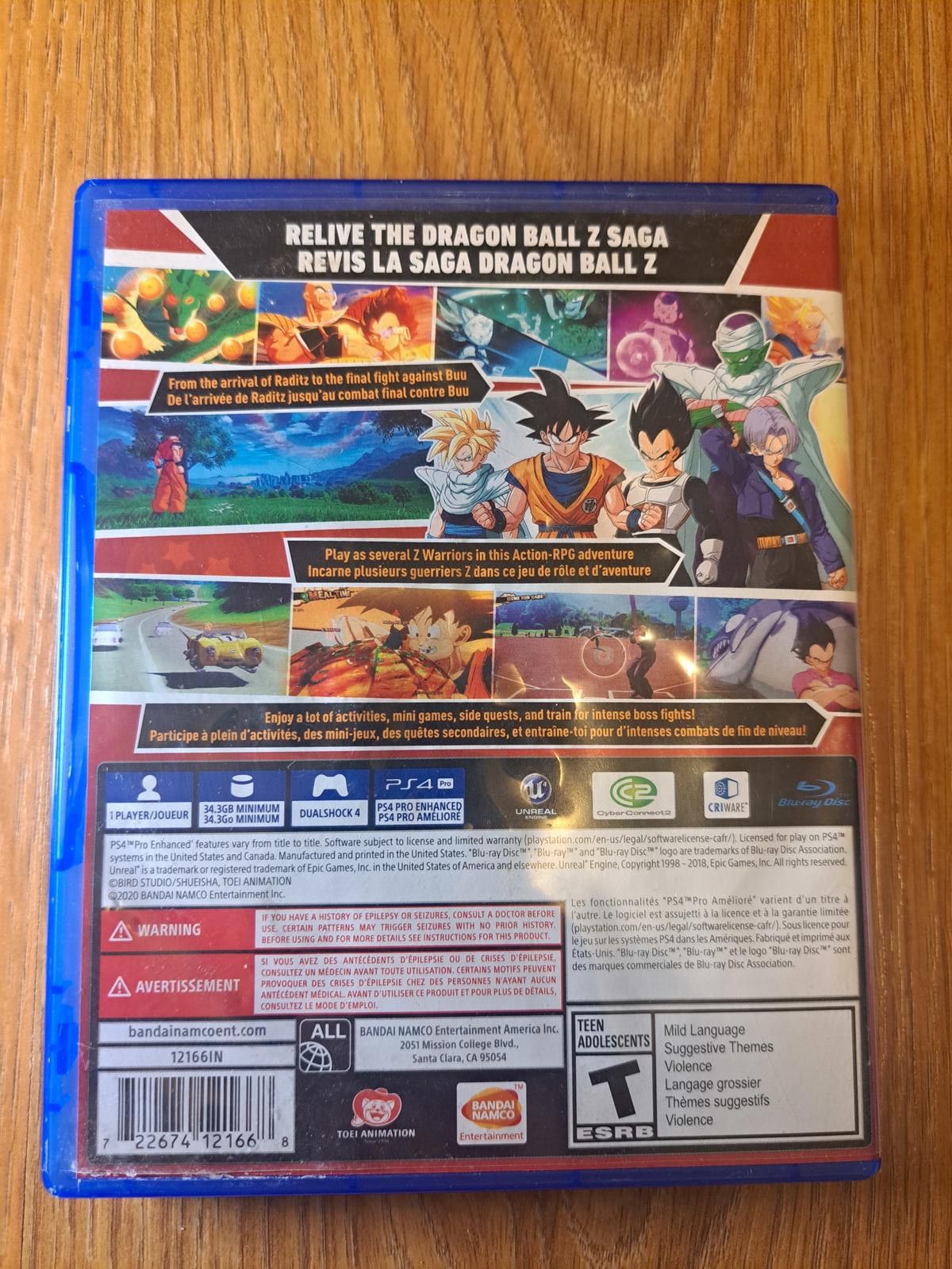 Other Dragon Ball Z Kakarot PS4 Playstation 4 Video Game Size ONE SIZE - 2 Thumbnail