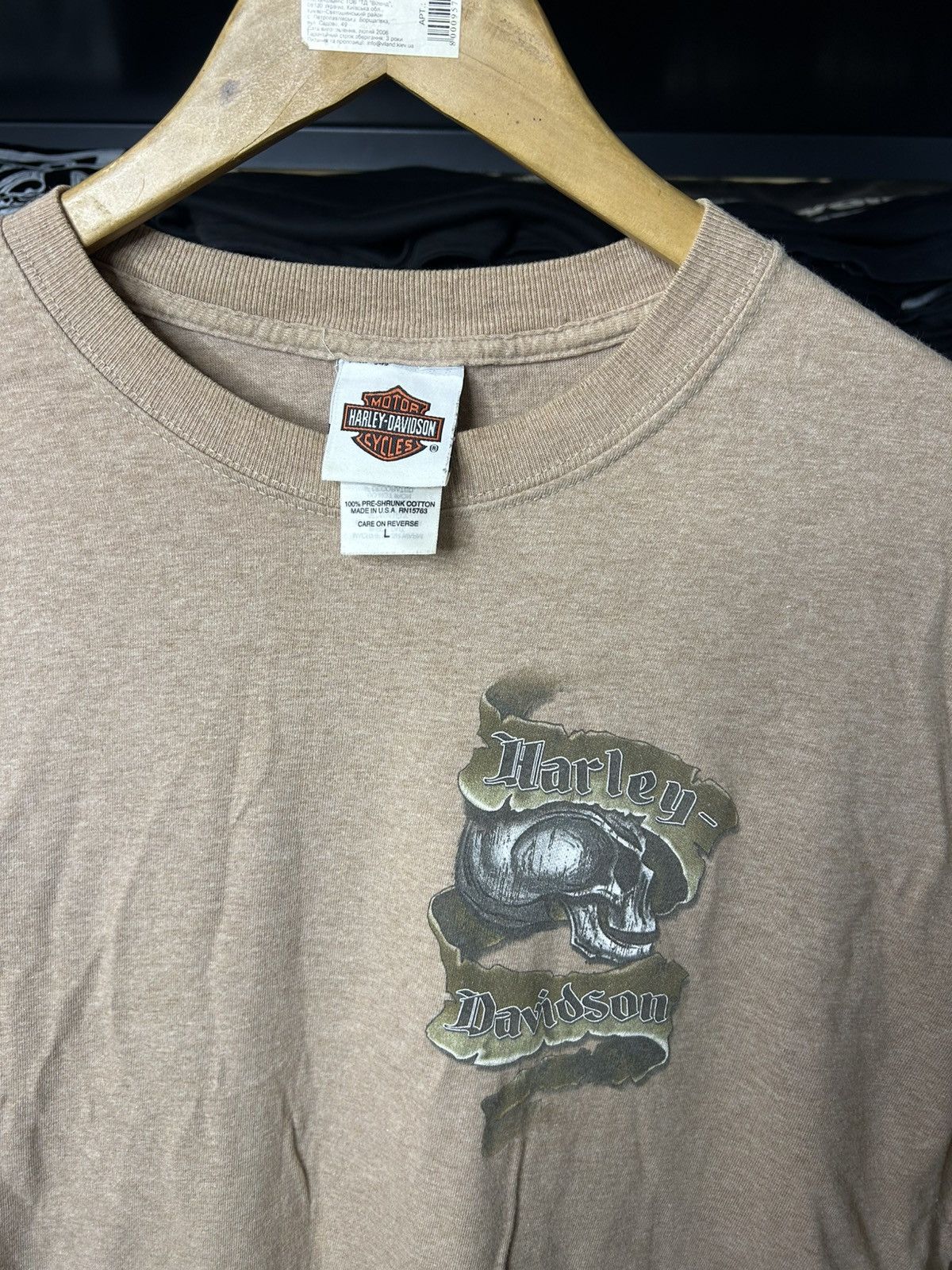 Vintage Vintage Harley Davidson Tee Skull Logo Nottingham UK Size US L / EU 52-54 / 3 - 2 Thumbnail