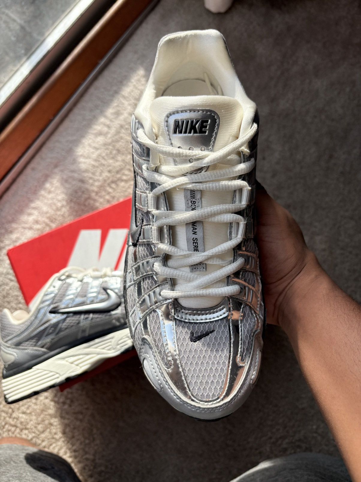 Nike P-600 metallic silver Size US 8 / EU 41 - 5 Thumbnail