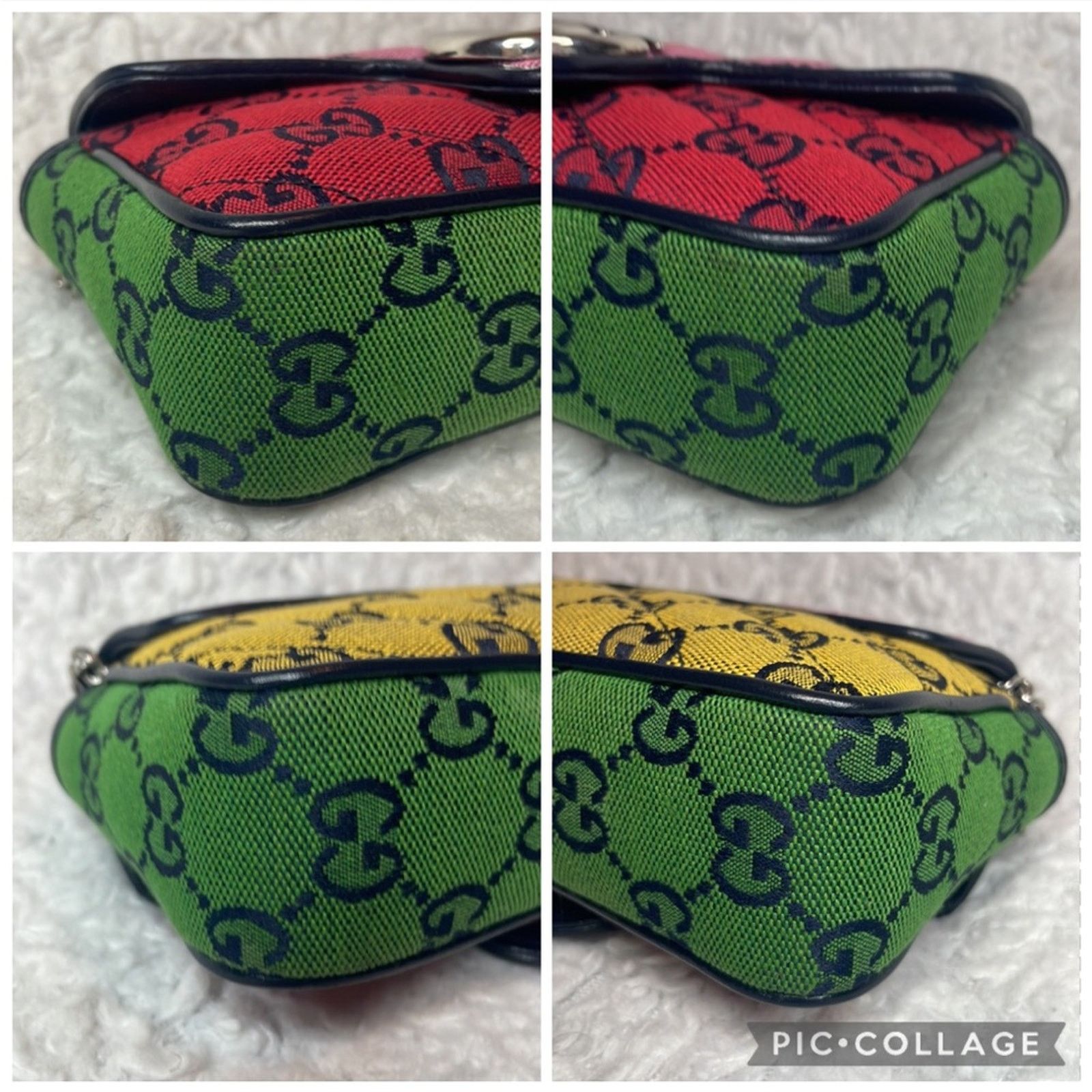 Gucci Gucci GG Marmont Super Mini Colorblock Bag 476433 Size ONE SIZE - 9 Thumbnail