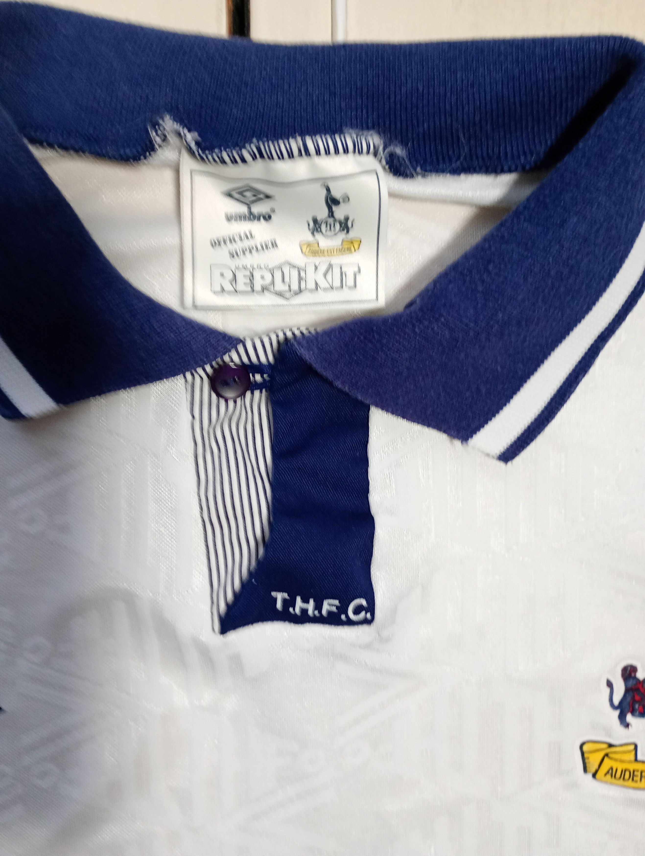 Umbro Umbro Tottenham Hotspur Home Jersey 1991-1993 Size US L / EU 52-54 / 3 - 9 Thumbnail