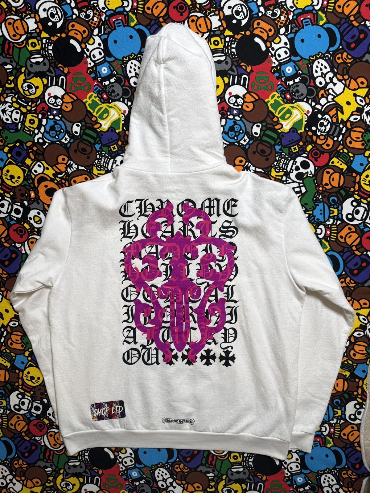 Chrome Hearts Chrome Hearts White Eye Chart Dagger Logo Pullover Hoodie Size US L / EU 52-54 / 3 - 1 Thumbnail