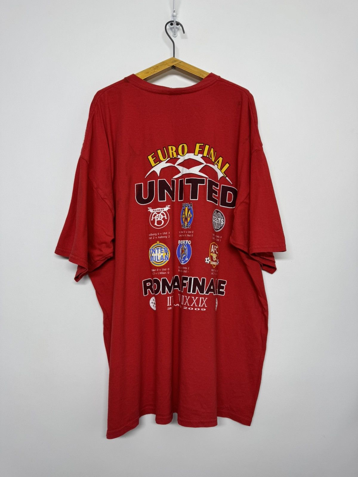 Gildan 2008 Euro Cup Final Roma United Inter Barcelona T Shirt Size US XXL / EU 58 / 5 - 5 Thumbnail