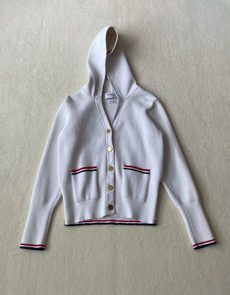 Thom Browne Thom browne Hooded cardigan jacket 2503-Nextarrow Size XS / US 0-2 / IT 36-38 - 1 Thumbnail