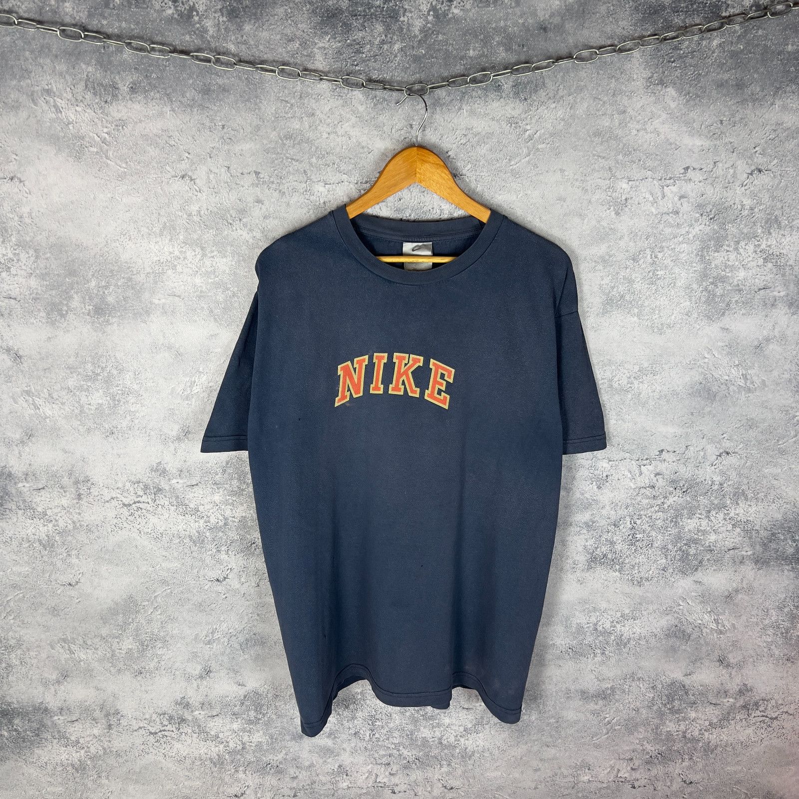 Nike Nike Vintage Tee Big Logo Men's Size XL Blue Cotton ` Size US XL / EU 56 / 4 - 1 Thumbnail