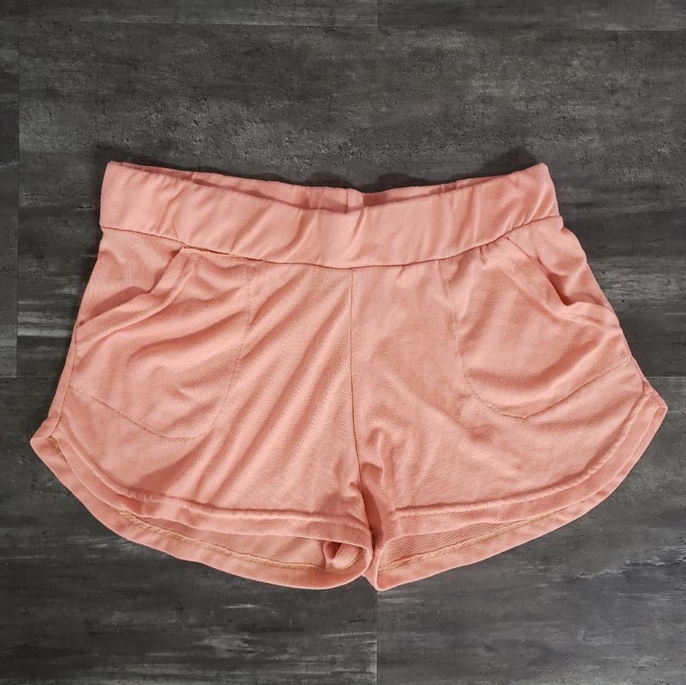 Designer Pink Pocket Detailed Love Lounge Short Size 36" / US 14 / IT 50 - 1 Thumbnail