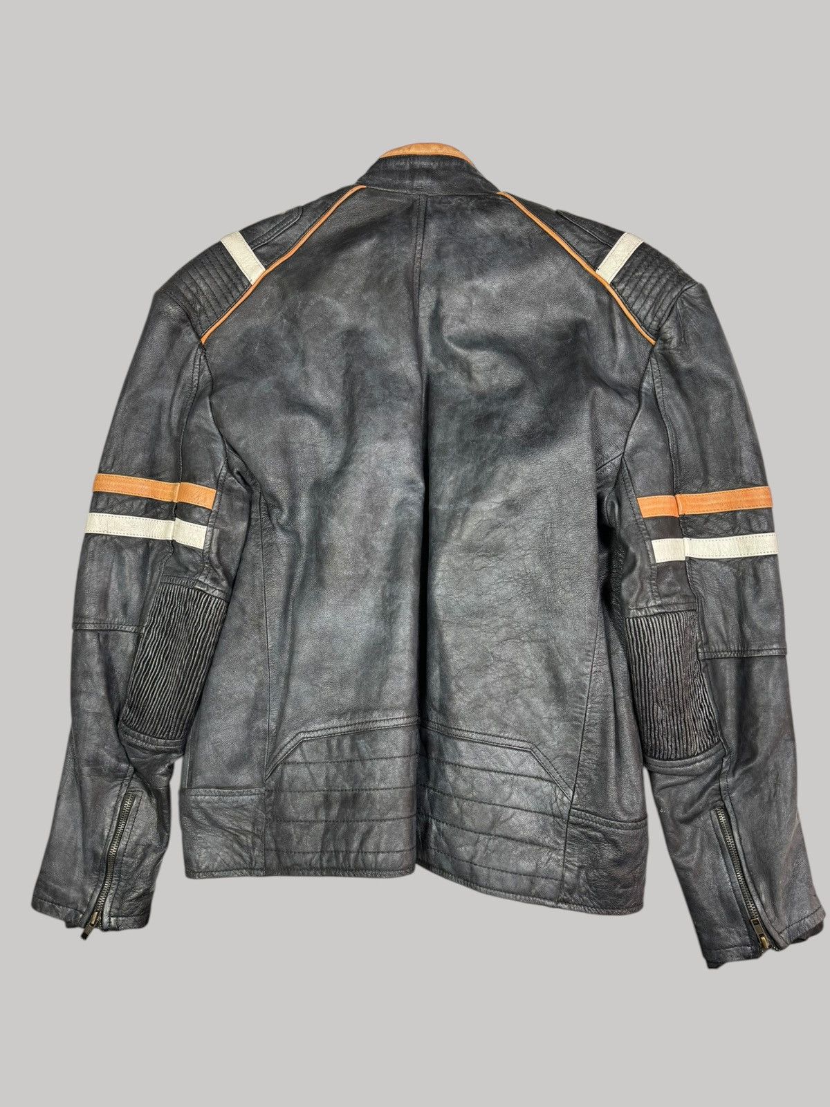 Vintage Vintage racer leather jacket Size US L / EU 52-54 / 3 - 2 Thumbnail