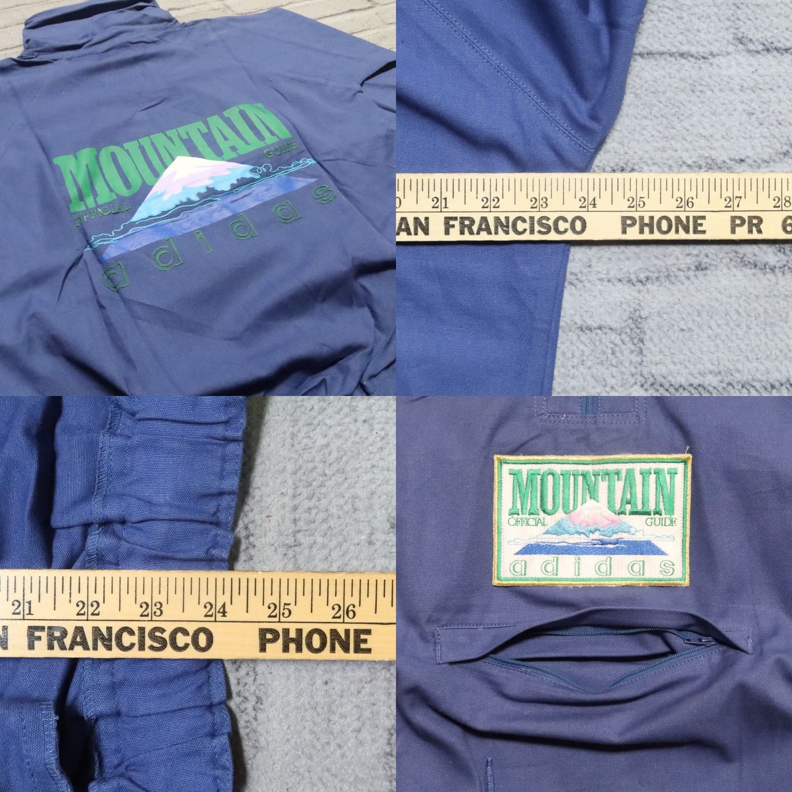 Adidas Vintage Adidas Mountain Jacket - Men M Blue Pullover Jacket Size US M / EU 48-50 / 2 - 9 Thumbnail