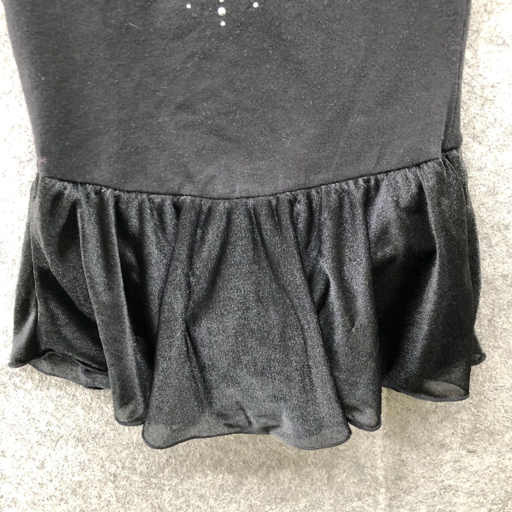 DANCER More Than Magic Girls Leotard S 6-6X Sleeveless Black Rhinestone Dance Size ONE SIZE - 4 Thumbnail