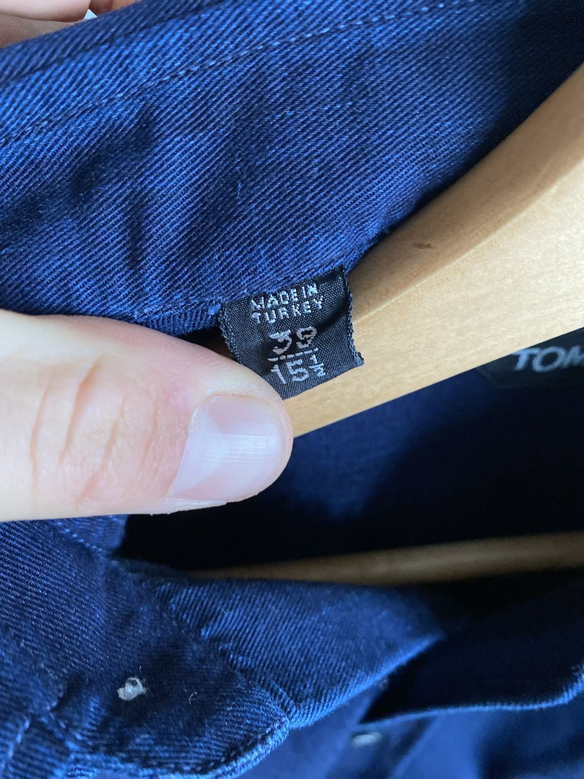 Tom Ford Tom Ford denim luxury shirt button down chest pocket Size US S / EU 44-46 / 1 - 8 Thumbnail