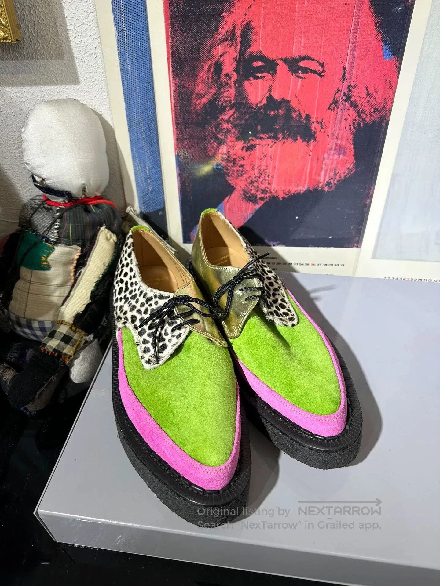 Comme des Garcons Homme Plus Comme des Garçons x George Cox Platform Leather Shoes. Size US 9 / EU 42 - 1 Thumbnail
