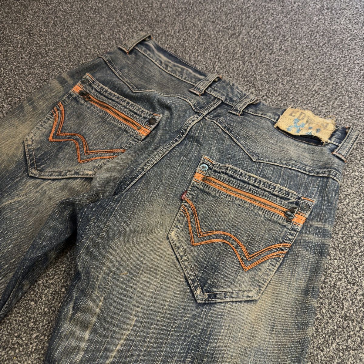 If Six Was Nine 🔥🇯🇵 Japanese 90s Edwin XV Rusty Clawmark Denim Size US 34 / EU 50 - 7 Thumbnail