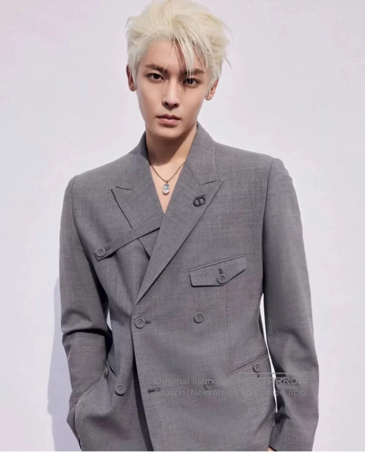 Dior Dior Man Gray CD Strap Suit Blazer. Size US M / EU 48-50 / 2 - 8 Thumbnail