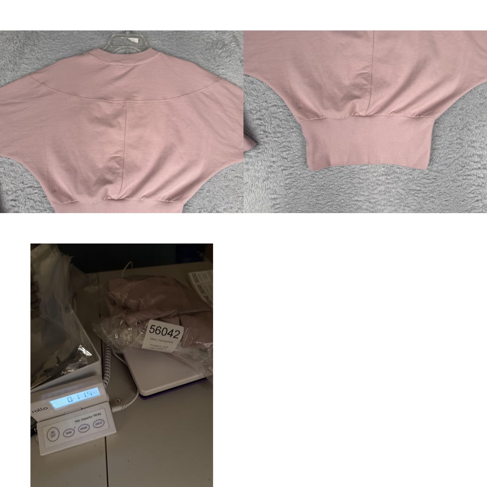 Athleta Athleta Sweater Womens XS Pink Dolman Sleeve Crew Pullover Cropped Knit Pullover Casual Fall Winter Size XS / US 0-2 / IT 36-38 - 9 Thumbnail