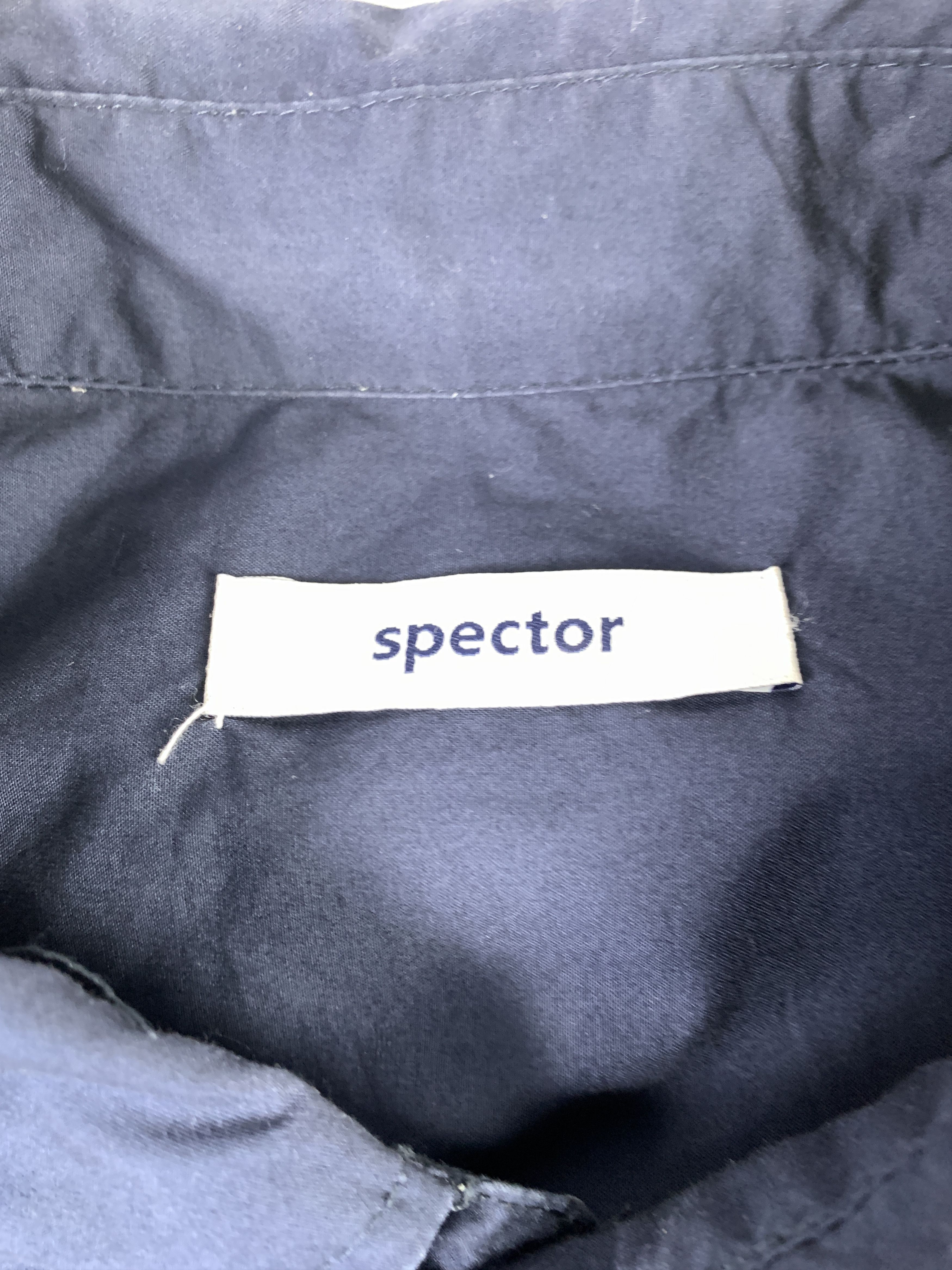 Japanese Brand Spector Navy 4 Middle Pocket Cargo Shirt (XXL) Size US XXL / EU 58 / 5 - 5 Thumbnail