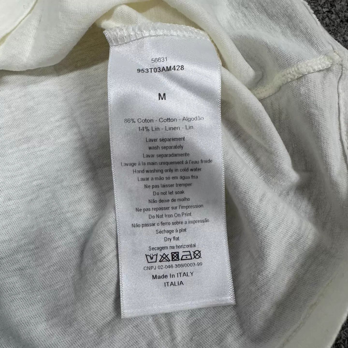 Dior Dior J'adore Ivory Heart Print Crewneck T-shirt Size M / US 6-8 / IT 42-44 - 7 Thumbnail