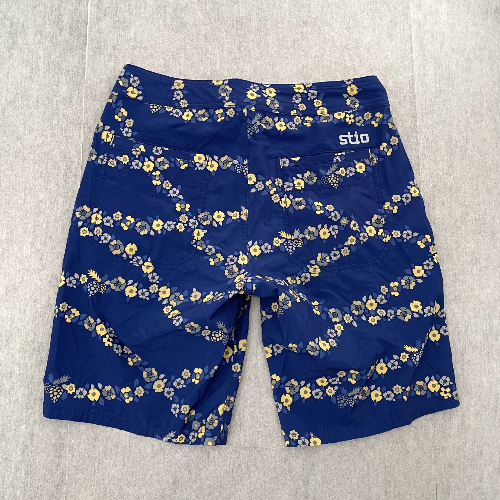 Vintage Stio Shorts Adult 30 Blue Board Short Lightweight Pockets Drawstring Hiking Mens Size US 30 / EU 46 - 2 Thumbnail