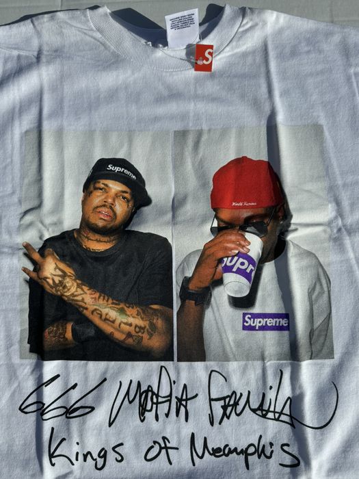 Supreme three best sale six mafia tee