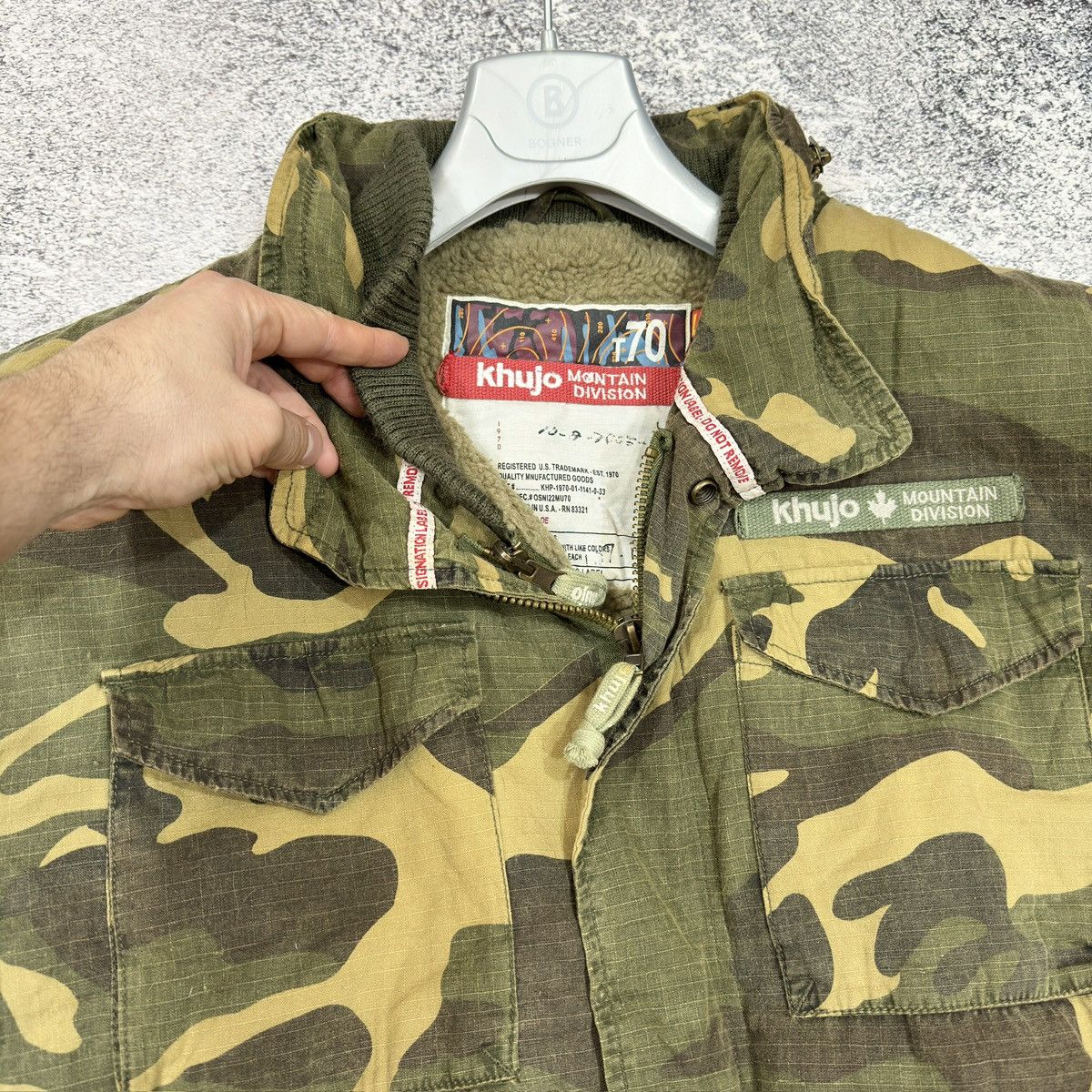 khujo Khujo 2in1 Mens Camo RipStop M-65 Field Coat L size Size US L / EU 52-54 / 3 - 5 Thumbnail