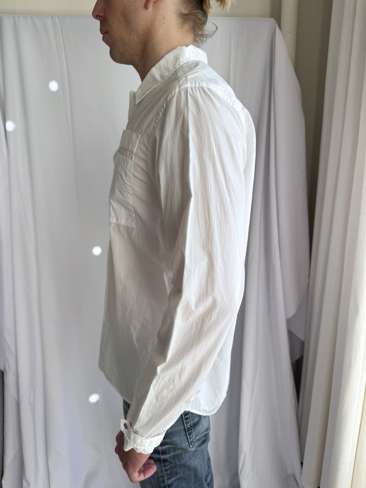 OAMC White Button up with Buckle detail Size US L / EU 52-54 / 3 - 6 Thumbnail