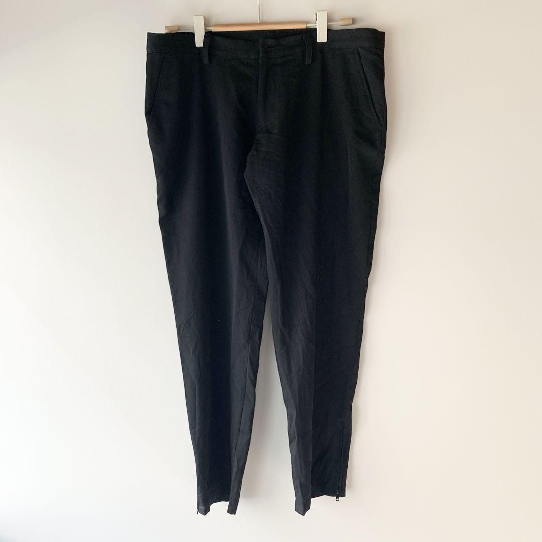yohji yamamoto side zip pants