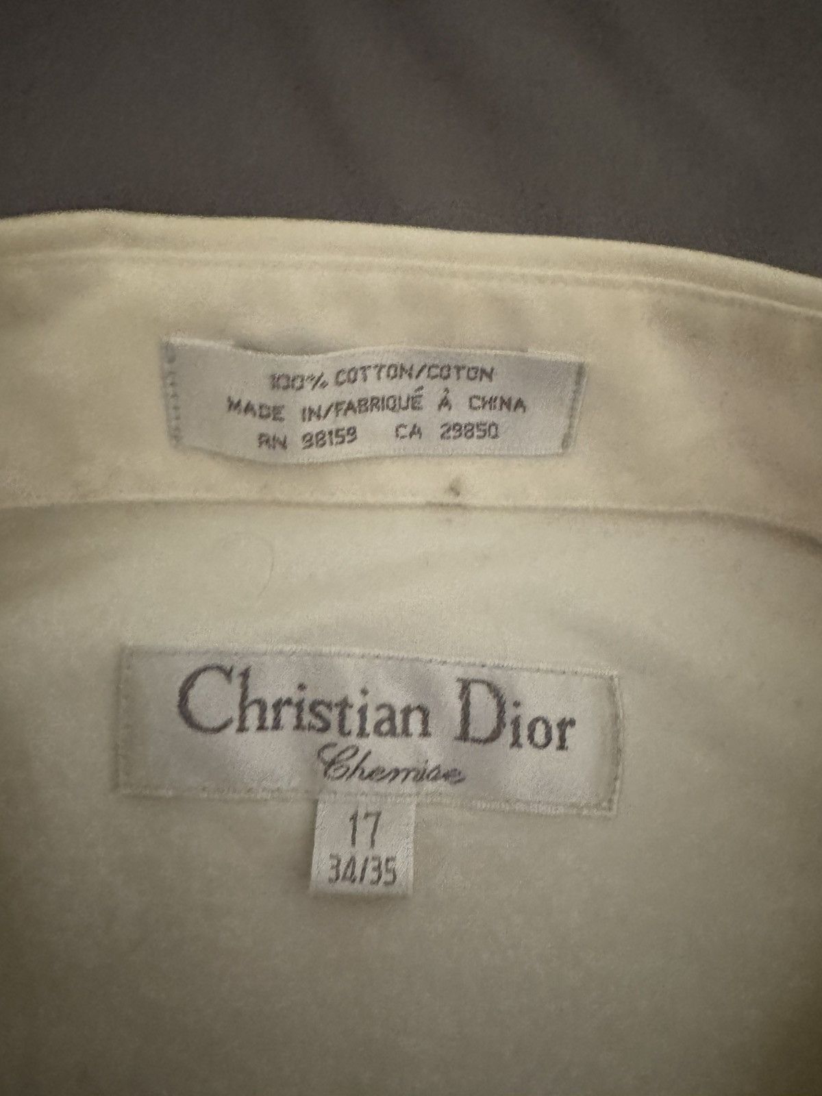 Christian Dior Monsieur Vintage Christian Dior Chemise Dress Shirt Size US L / EU 52-54 / 3 - 3 Thumbnail