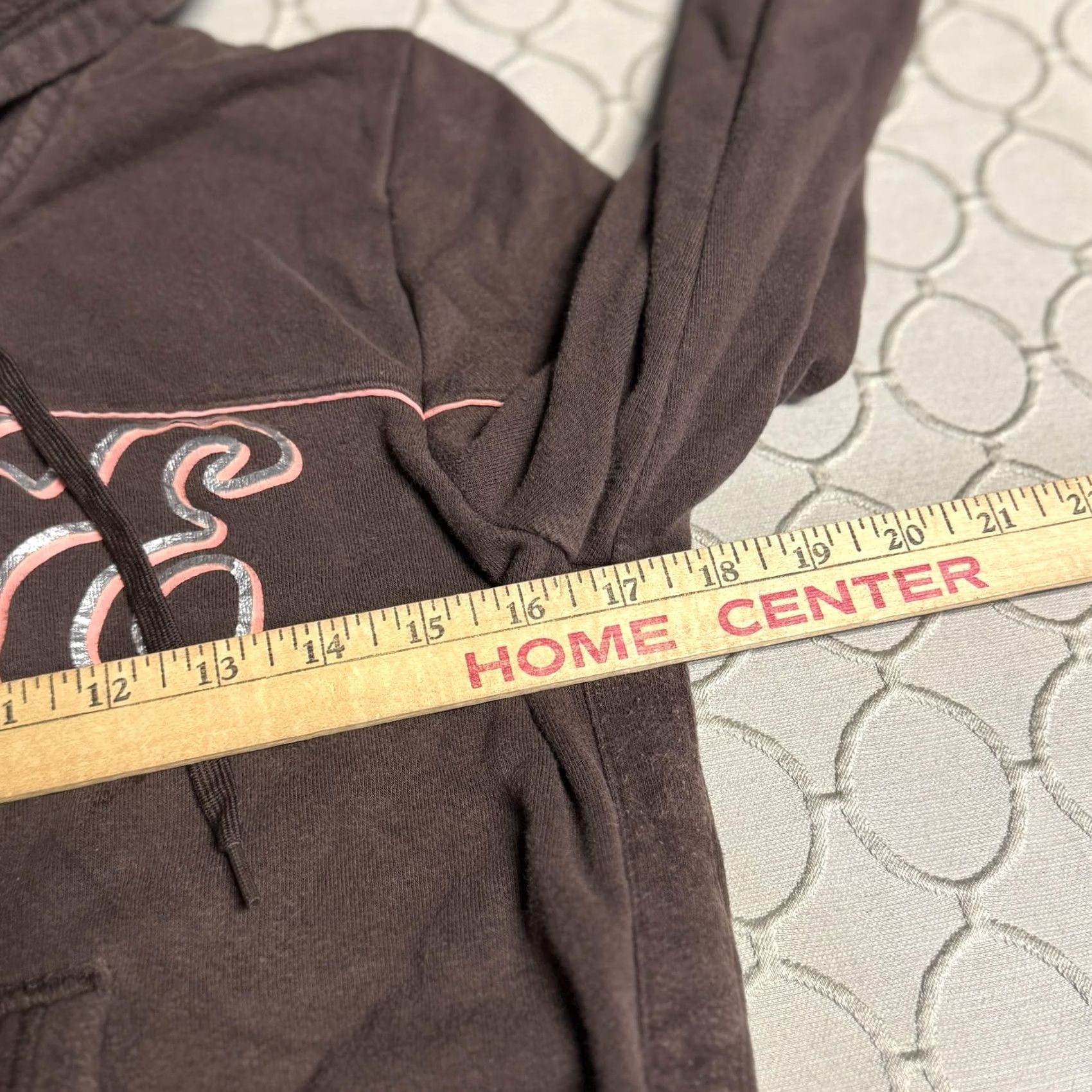 Nike Nike Hoodie Womens Small Brown Full Zip Fleece Pink Piping Spell Out Logo Size S / US 4 / IT 40 - 5 Thumbnail