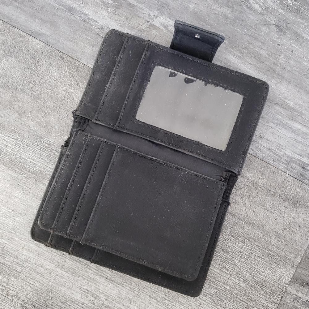 Designer Black Leather Detailed KCR Wallet Size ONE SIZE - 3 Thumbnail