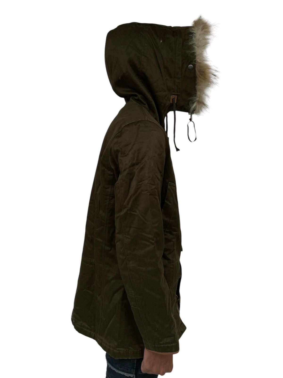 If Six Was Nine 2000s Simplicite Plus - Fur Raccoon Hoodie Long Jacket Size US L / EU 52-54 / 3 - 2 Thumbnail