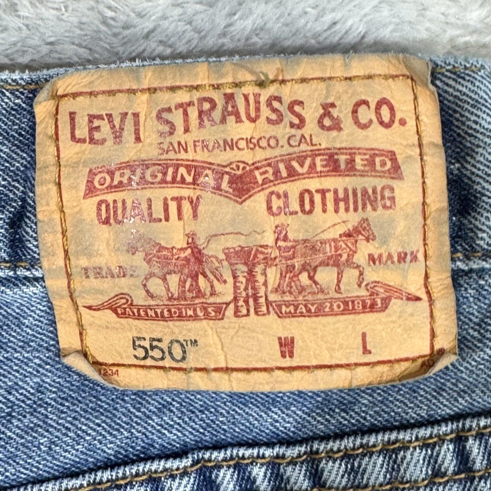 Levi's Levi's 550 Jeans Mens 50x30 Blue Relaxed Fit Tapered Leg Denim Vintage Y2K Levi's 500 Series Jeans Mens Blue 50x30 Mens Size US 34 / EU 50 - 4 Thumbnail