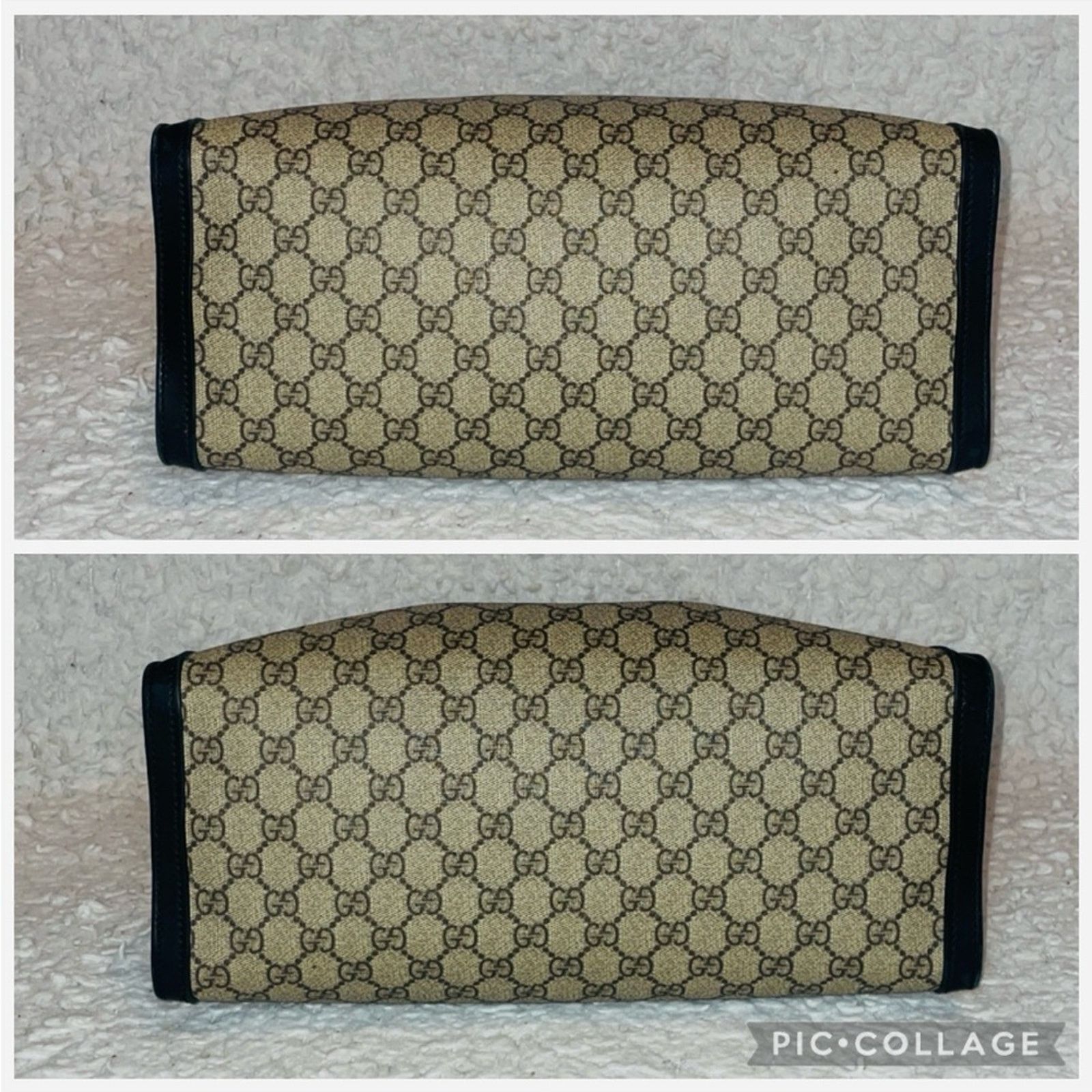 Gucci Gucci Padlock GG Supreme Medium Tote Beige Black Size ONE SIZE - 11 Thumbnail