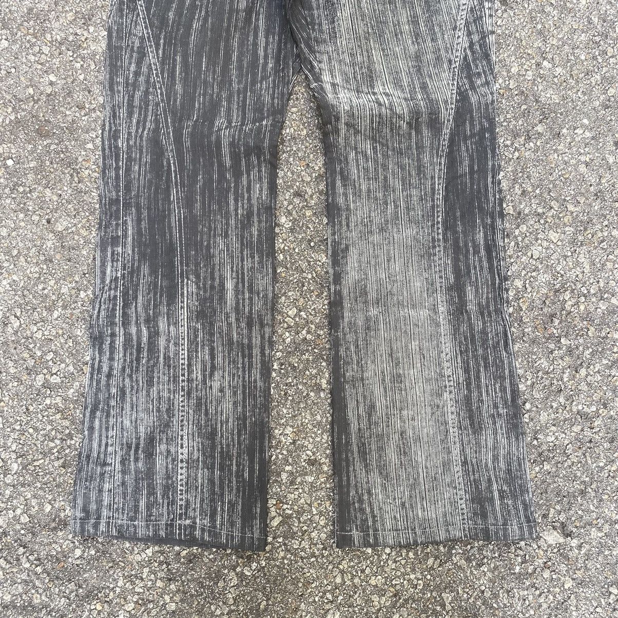 Flare Jeans Semantic Design Low Rise Denim Pants