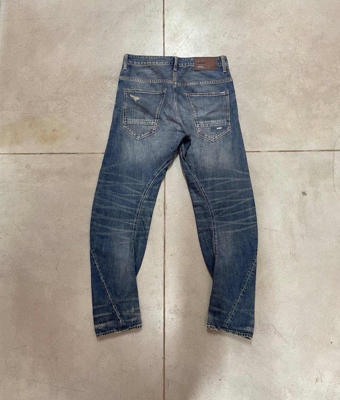 G-Star Arc 3D Relaxed Tapered Vintage G Star Raw Distressed Jeans Size US 30 / EU 46 - 4 Thumbnail