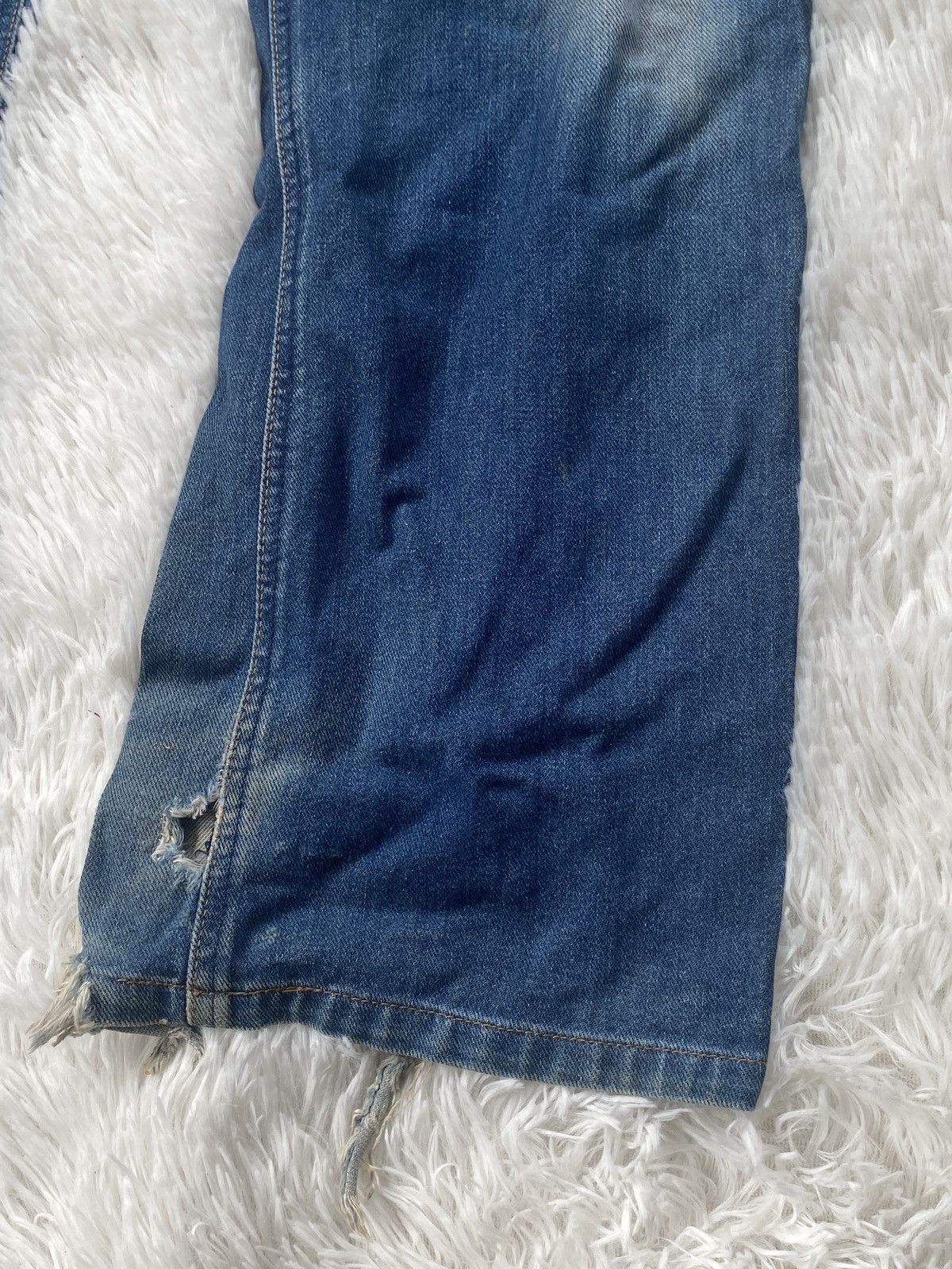 Lee 🔥Vintage🔥Lee Cowboy Selvedge Buttoned distressed Size US 30 / EU 46 - 4 Thumbnail