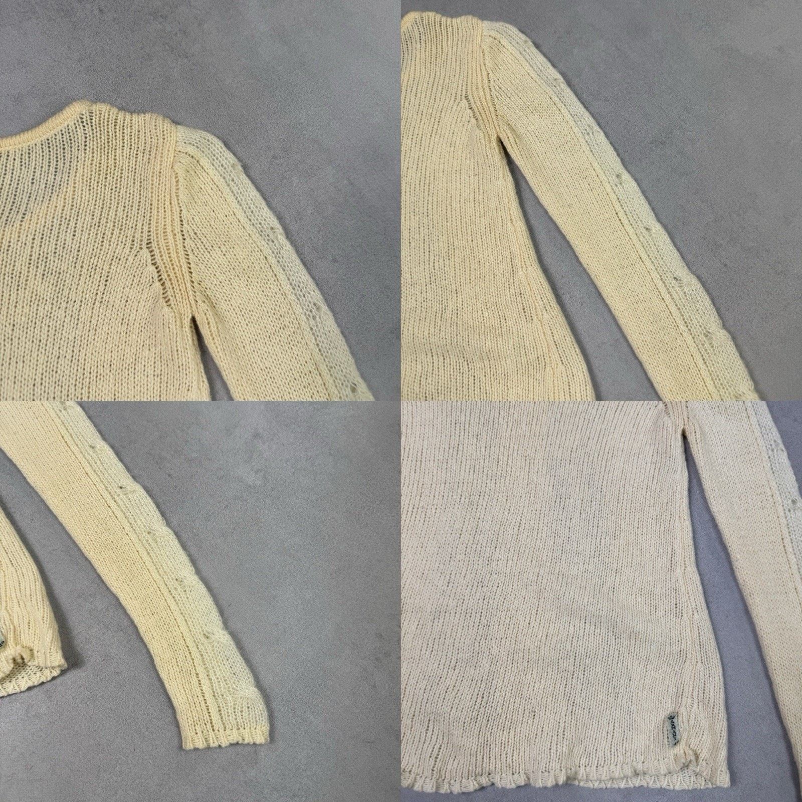 Armani Armani Jeans Women Sweater Milk Beige Size US 4 IT 38 Wool Size XS / US 0-2 / IT 36-38 - 22 Thumbnail