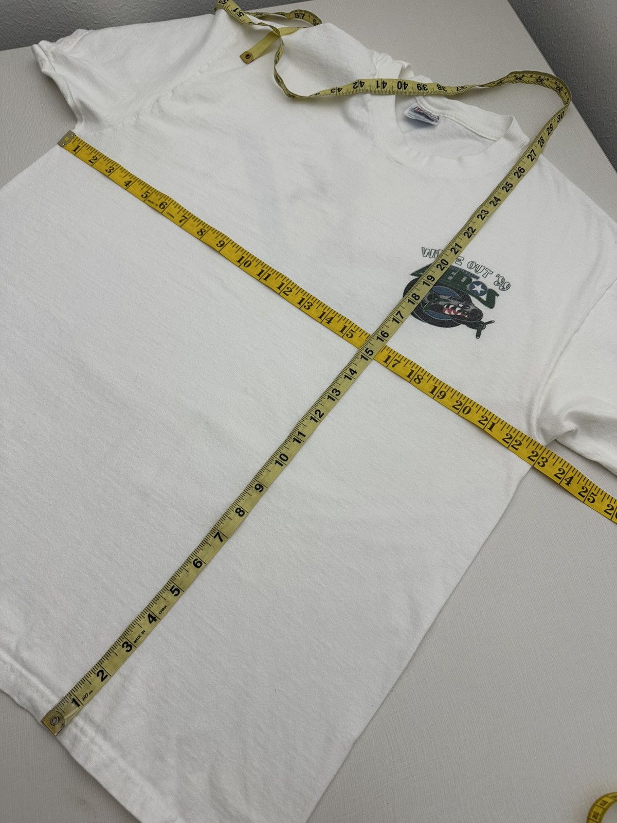 NHL Vintage 90s Houston Aeros White Out ‘99 Promo T-shirt XL Size US XL / EU 56 / 4 - 8 Thumbnail