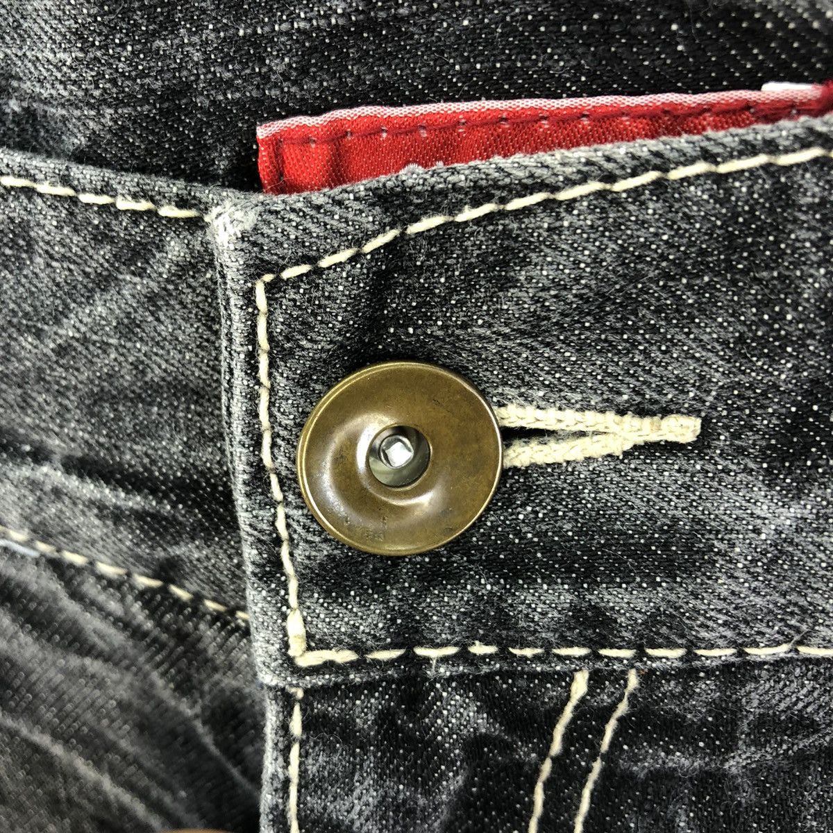 Japanese Brand Vintage 2000s Avail Crinkle Effect Dark Wash Denim -Tapered Size US 31 - 11 Thumbnail