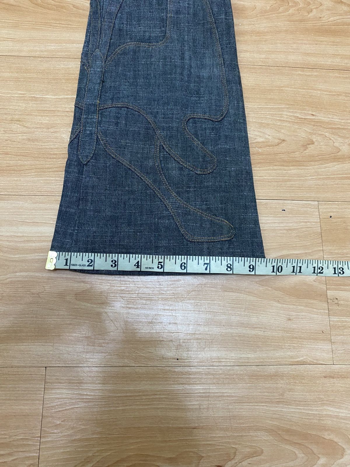 Japanese Brand LA TENDA WAXED BLACK BOOTCUT DENIM NICE DESIGN VERY RARE Size 31" - 21 Thumbnail