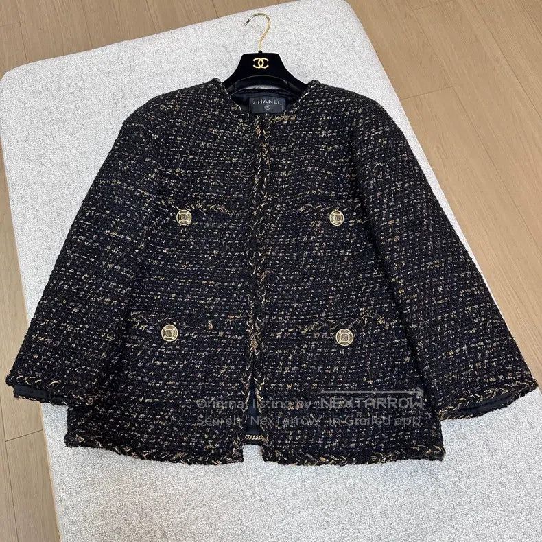 Chanel Chanel Egyptian black gold small fragrance style jacket Size XXS / US 00 / IT 34 - 4 Thumbnail
