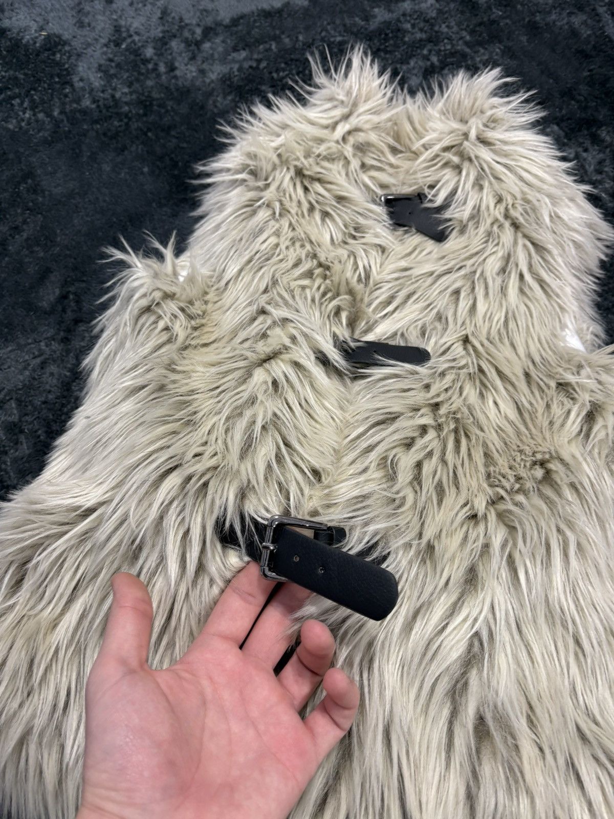 Hysteric Glamour 00s Y2K If Six Was Nine Type Full Faux Fur Buckle Size L / US 10 / IT 46 - 5 Thumbnail
