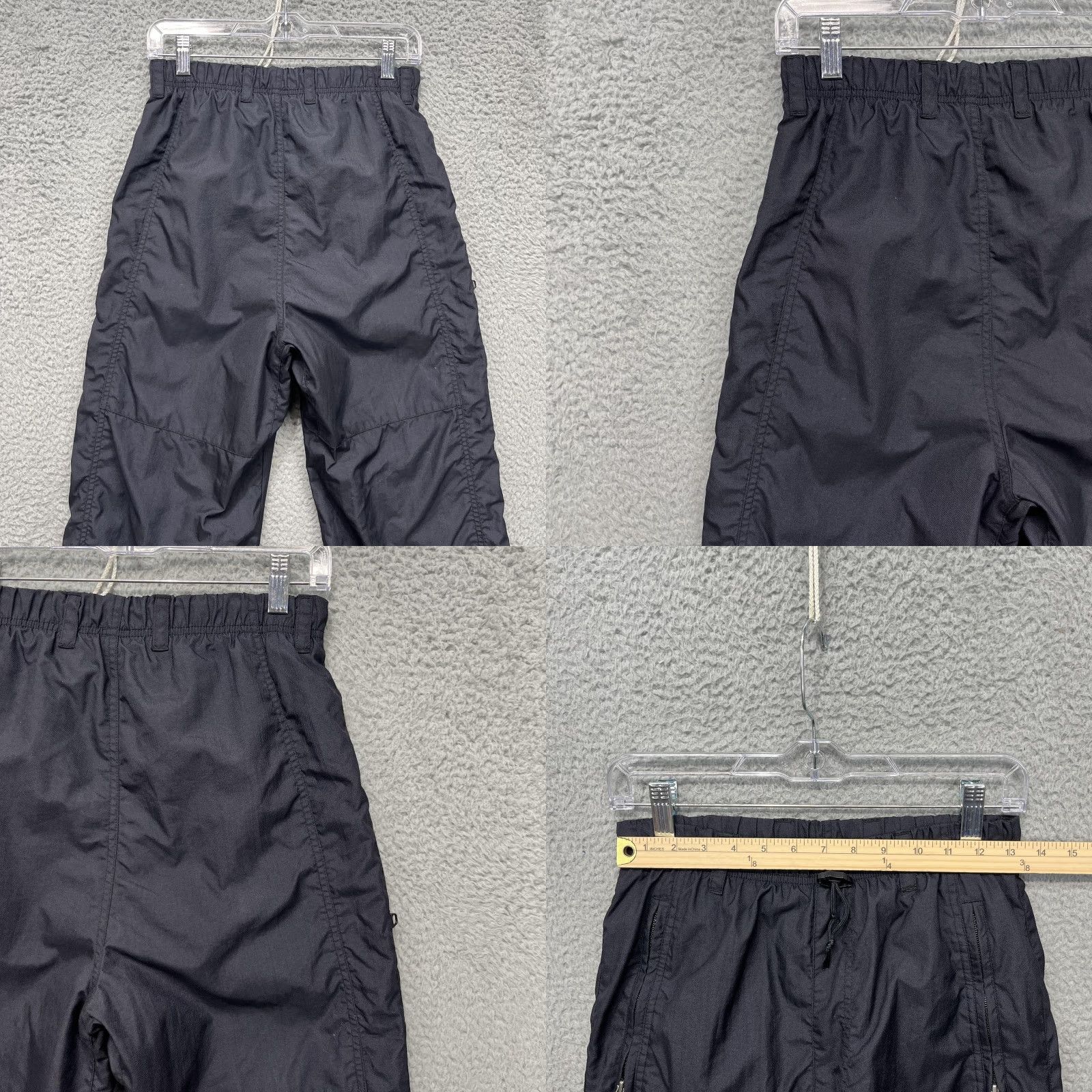 Vintage Columbia Convert Snow Pants Mens Medium Black Nylon Ski Lined Zip Pockets Size US 31 - 8 Thumbnail