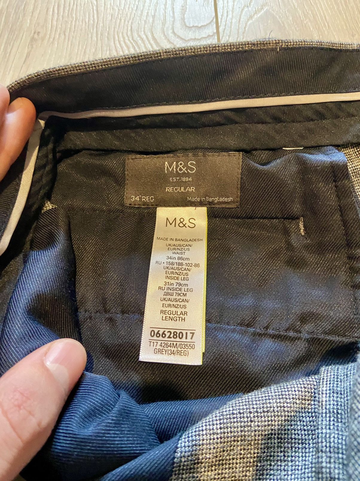 Vintage M&S Marks & Spencer classic vintage casual pants Size US 34 / EU 50 - 4 Thumbnail