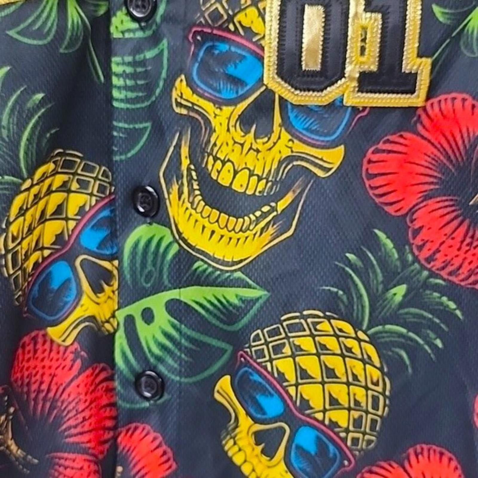 Other Mazatlán Graphic T-Shirt with Skulls and Pineapples Size US S / EU 44-46 / 1 - 5 Thumbnail
