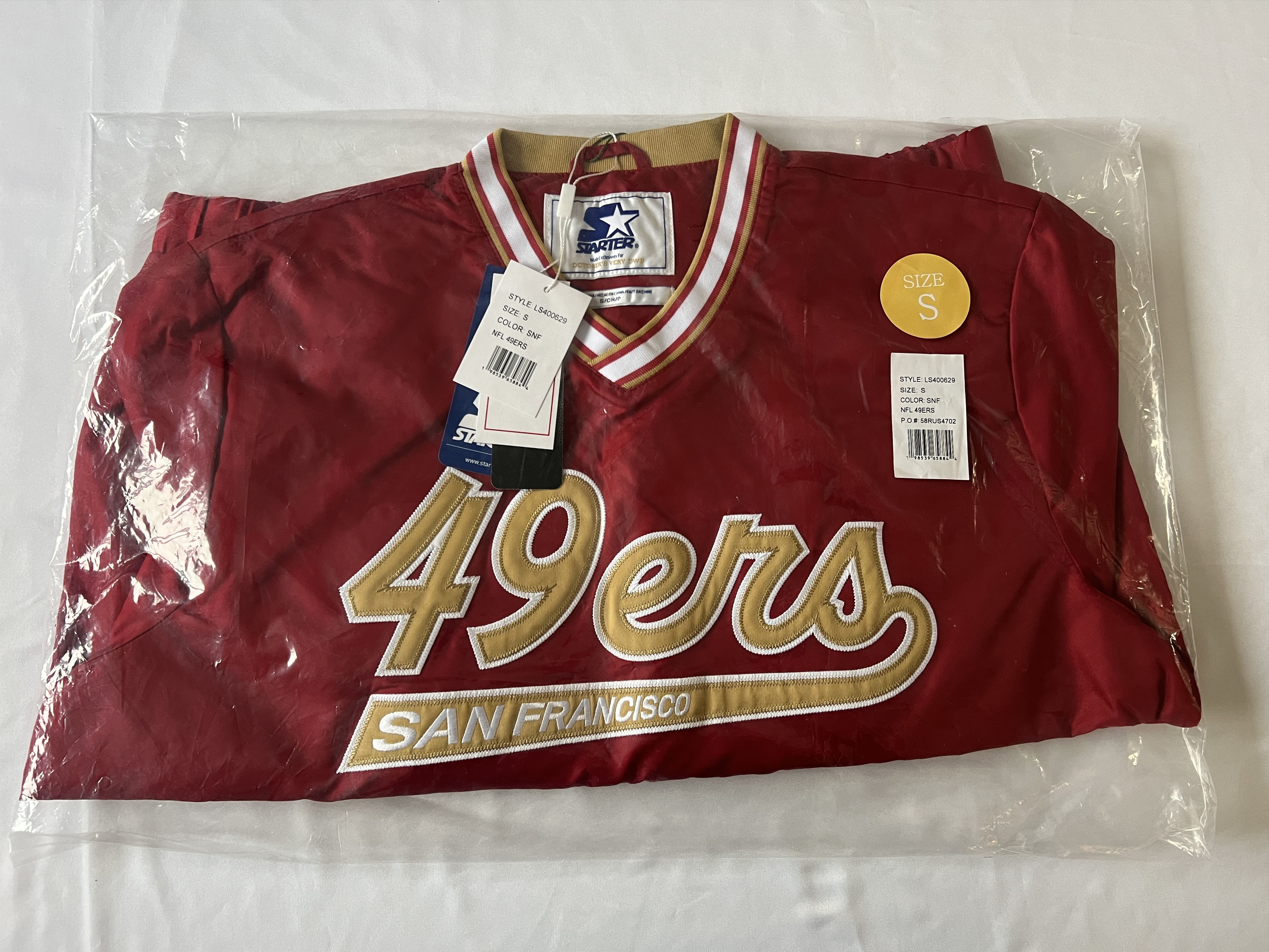Drake OVO x NFL SAN FRANCISCO 49ER STARTER TRAINER PULLOVER JACKET Size US S / EU 44-46 / 1 - 5 Thumbnail