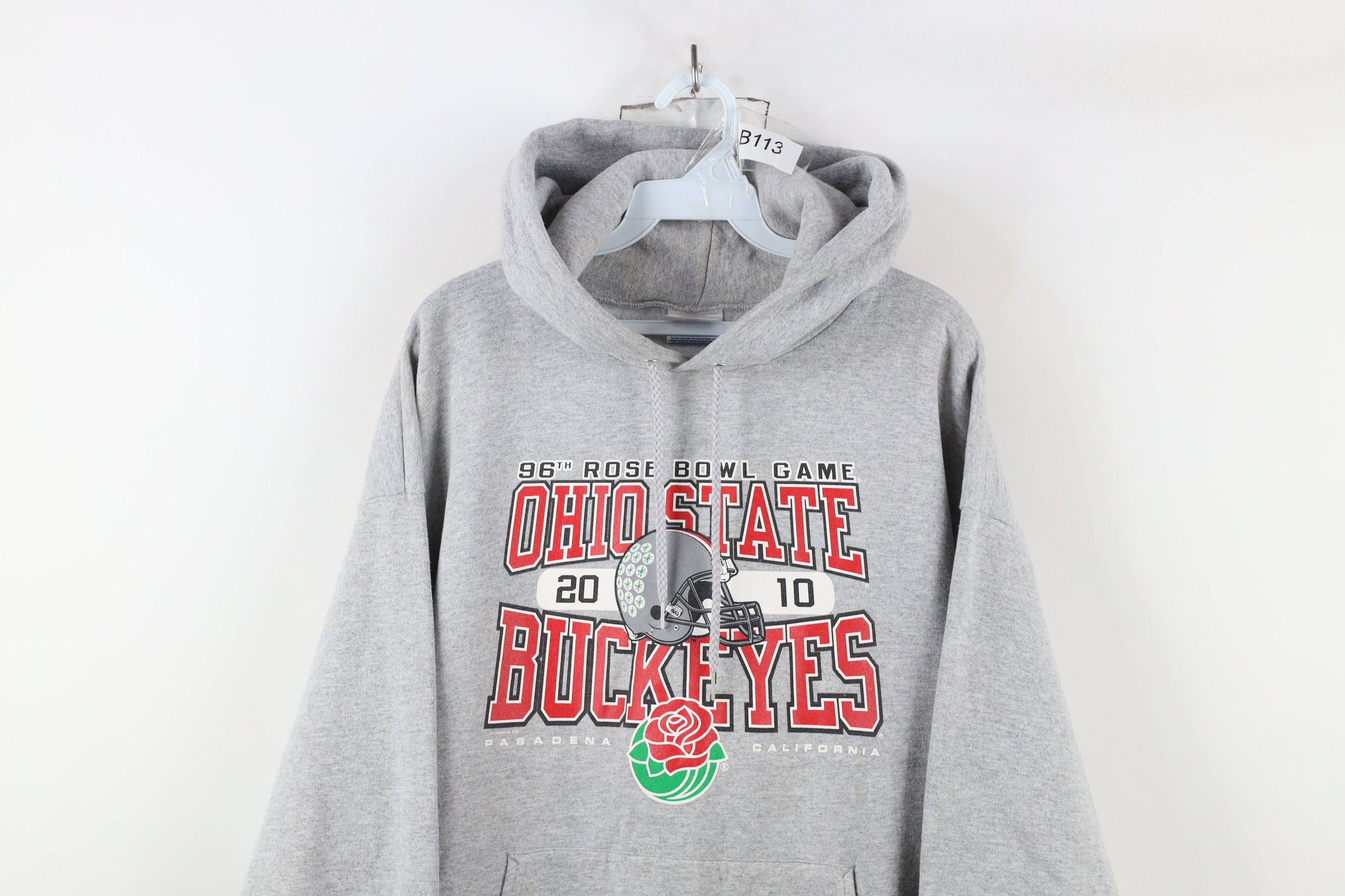 Vintage Y2K Rose Ohio State University Football Hoodie Sweatshirt Size US L / EU 52-54 / 3 - 2 Thumbnail